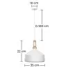 Lampada a soffitto - Lampada a sospensione - Legno e metallo - Wind image 7