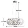 Lampadario - Lampada a Sospensione Sfere di Cristallo - 50cm - Savoni image 7