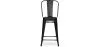 Sgabello da bar con schienale - Design industriale - 60cm - Stylix image 7