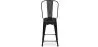 Sgabello da bar con schienale - Design industriale - 60cm - Stylix image 7