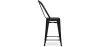 Sgabello da bar con schienale - Design industriale - 60cm - Stylix image 7