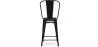 Sgabello da bar con schienale - Design industriale - 60cm - Stylix image 7