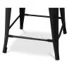 Sgabello da bar con schienale - Design industriale - 60cm - Stylix image 7