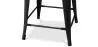 Sgabello da bar con schienale - Design industriale - 60cm - Stylix image 7