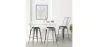 Sgabello da bar con schienale - Design industriale - 60cm - Stylix image 7