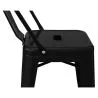 Sgabello da bar con schienale - Design industriale - 60cm - Stylix image 7