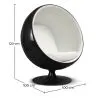 Poltrona di Design a Forma di Palla - Rivestita in similpelle - Baller image 7
