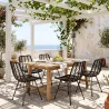 Sedia da pranzo in rattan - Stile Boho - Mia image 7