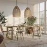Sedia da pranzo in rattan - Stile Boho - Mia image 7