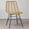 Sedia da pranzo in rattan - Stile Boho - Mia image 7