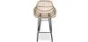 Sgabello da bar in rattan con braccioli - Stile Boho Bali - 75cm - Many image 7