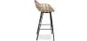 Sgabello da bar in rattan con braccioli - Stile Boho Bali - 75cm - Many image 7