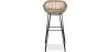 Sgabello da bar in rattan con braccioli - Stile Boho Bali - 75cm - Many image 7