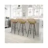 Sgabello da bar in rattan con braccioli - Stile Boho Bali - 75cm - Many image 7
