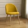 Sedia da pranzo - Rivestita in tessuto - Stile scandinavo - Evelyne image 7
