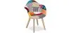 Sedia da pranzo con braccioli - Rivestimento Patchwork - Pixi image 7