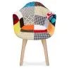 Sedia da pranzo con braccioli - Rivestimento Patchwork - Pixi image 7