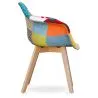 Sedia da pranzo con braccioli - Rivestimento Patchwork - Pixi image 7