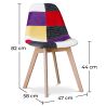 Sedia da pranzo - Rivestita in Patchwork - Tessa  image 7