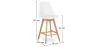 Sgabello in stile scandinavo - Gambe in legno - Denisse image 7