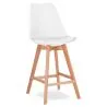 Sgabello in stile scandinavo - Gambe in legno - Denisse image 7