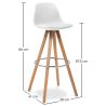 Sgabello da bar - Design scandinavo - Muriel image 7