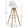 Sgabello da bar - Design scandinavo - Muriel image 7