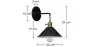 Lampada da Parete Applique - Design Vintage - Curie image 7