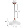 Lampada a Soffitto - Lampada a Sospensione in Metallo - Enar image 7