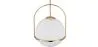 Lampada a Soffitto a Sfera di Vetro - Lampada a Sospensione Dorata - Anette image 7