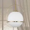 Lampada a Soffitto a Sfera di Vetro - Lampada a Sospensione Dorata - Anette image 7