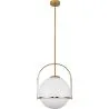Lampada a Soffitto a Sfera di Vetro - Lampada a Sospensione Dorata - Anette image 7