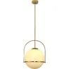 Lampada a Soffitto a Sfera di Vetro - Lampada a Sospensione Dorata - Anette image 7