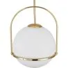 Lampada a Soffitto a Sfera di Vetro - Lampada a Sospensione Dorata - Anette image 7