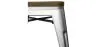 Sgabello di design industriale - Legno e acciaio - 45cm - Stylix image 7