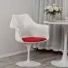 Sedia da pranzo con braccioli - Sedia girevole bianca -Tulipan image 7
