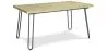 Tavolo da pranzo rettangolare - Stile industriale - Legno e metallo - 150 cm - Hairpin image 7