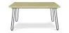 Tavolo da pranzo rettangolare - Stile industriale - Legno e metallo - 150 cm - Hairpin image 7