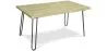 Tavolo da pranzo rettangolare - Stile industriale - Legno e metallo - 150 cm - Hairpin image 7