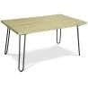 Tavolo da pranzo rettangolare - Stile industriale - Legno e metallo - 150 cm - Hairpin image 7