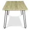 Tavolo da pranzo rettangolare - Stile industriale - Legno e metallo - 150 cm - Hairpin image 7