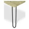 Tavolo da pranzo rettangolare - Stile industriale - Legno e metallo - 150 cm - Hairpin image 7