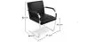 Sedia da ufficio con braccioli - Sedia da scrivania rivestita in pelle - Brama image 7