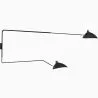 Lampada da Scrivania - Applique da Parete - 2 Bracci Nero - George image 7