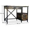 Scrivania in Legno con Cassetti - Stile Industriale - Nashville image 7