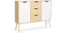 Credenza in Legno - Stile Scandinavo - 3 cassetti - Roger image 7