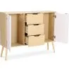 Credenza in Legno - Stile Scandinavo - 3 cassetti - Roger image 7