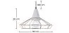 Lampada a Soffitto Design Retrò - Lampada Sospesa in Metallo e Cemento - Giotto image 7