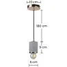 Lampada a soffitto - Lampada a sospensione - Metallo e cemento - Felippo image 7