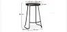 Sgabello da bar - Design industriale - Legno e metallo - 66 cm - Adriel image 7